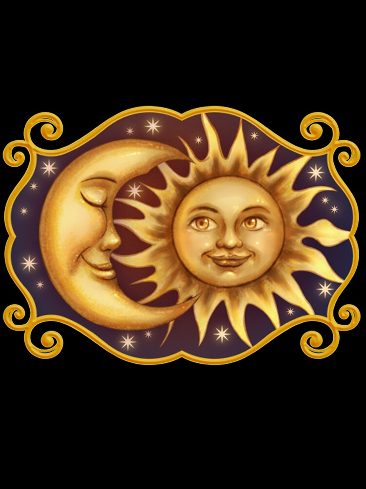 Celestial Mystical Sun and Moon by FreshThredz
