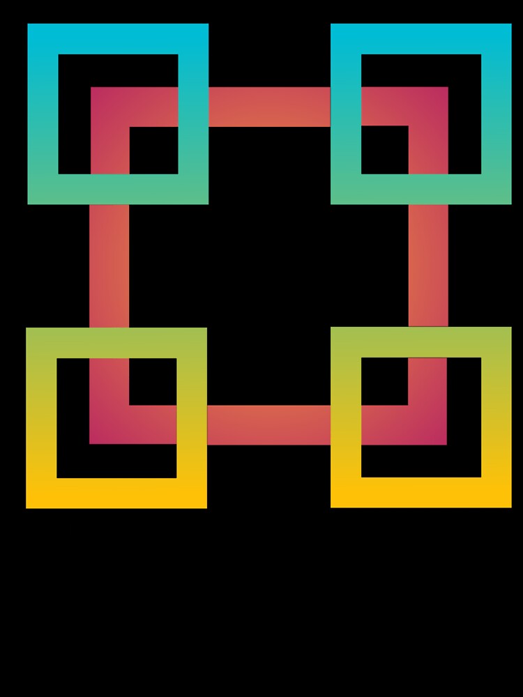 Colorful Geometric Square Pattern Art by imranatoz
