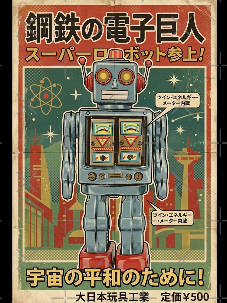 Retro Japanese Robot by The King's general goods