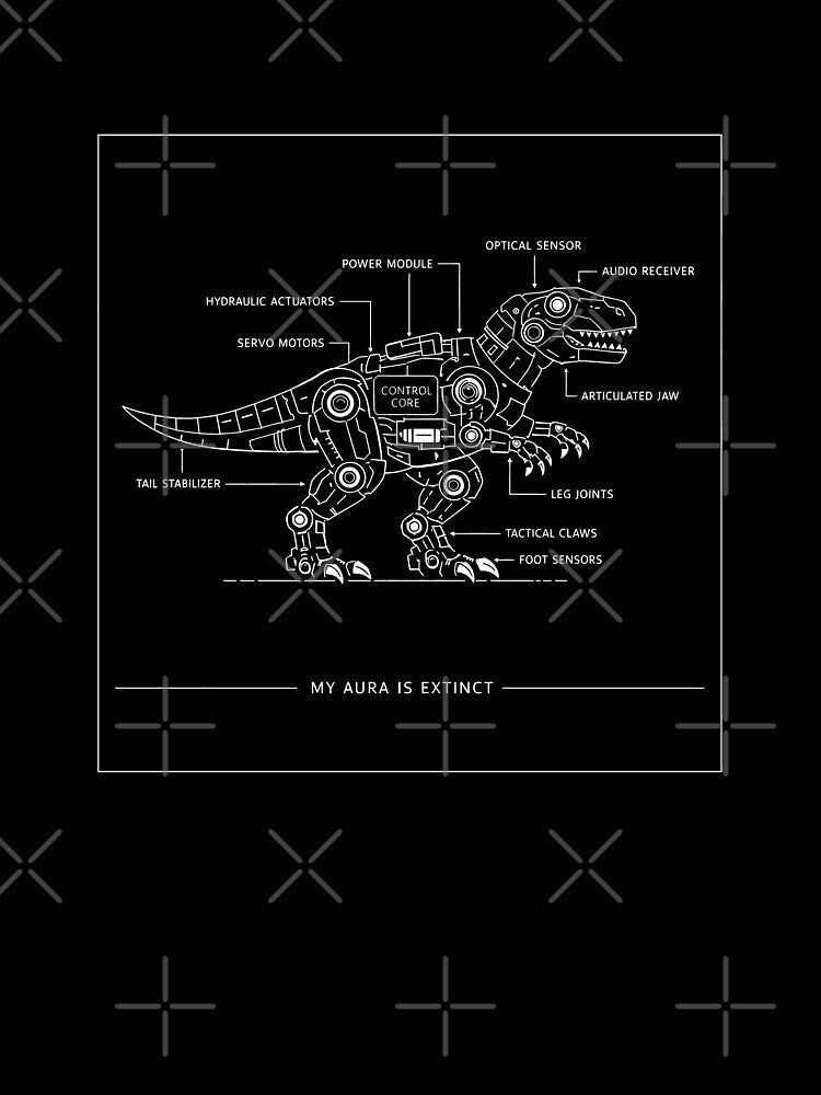 Aura Extinct Blueprint Engineering Dark Humor by SplashTastic