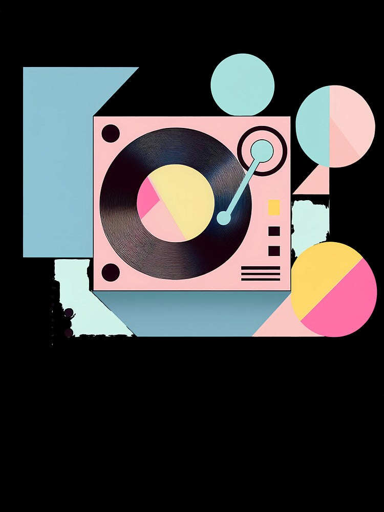 Dj Turntable As Bauhaus Style Art by OzzFrequency