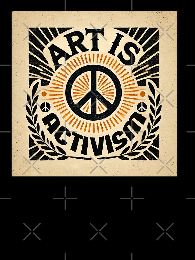 Art Is Activism Bold Vintage Design by RetroPop23