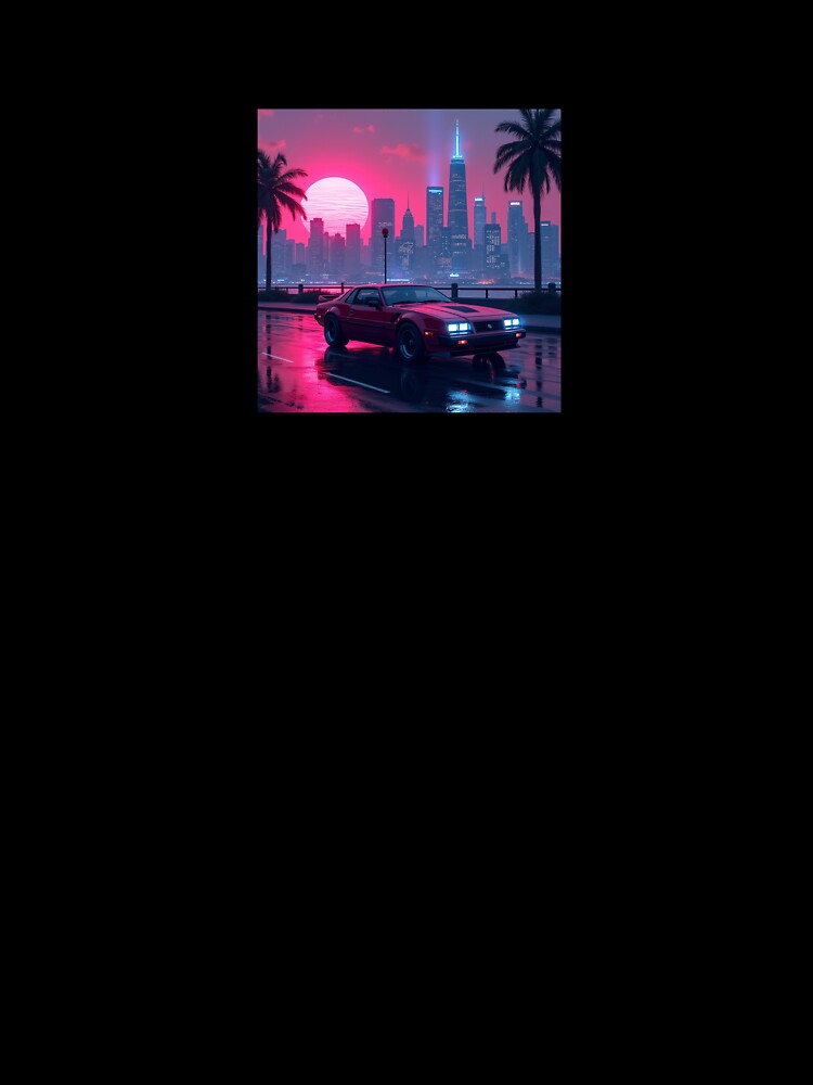 Cyberpunk Sunset Cityscape – Neon Lights & Retro 80s Vibes by Srahul