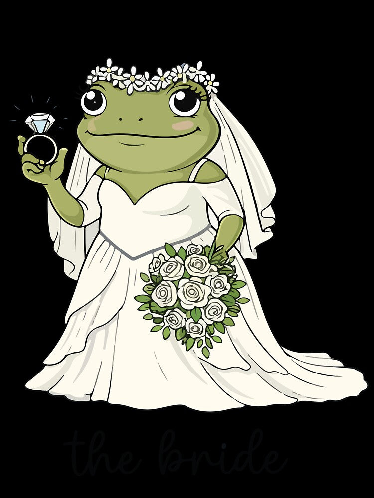 Retro Frog Bridesmaid Bachelorette Party Wedding Squad Funny by kiralynstration