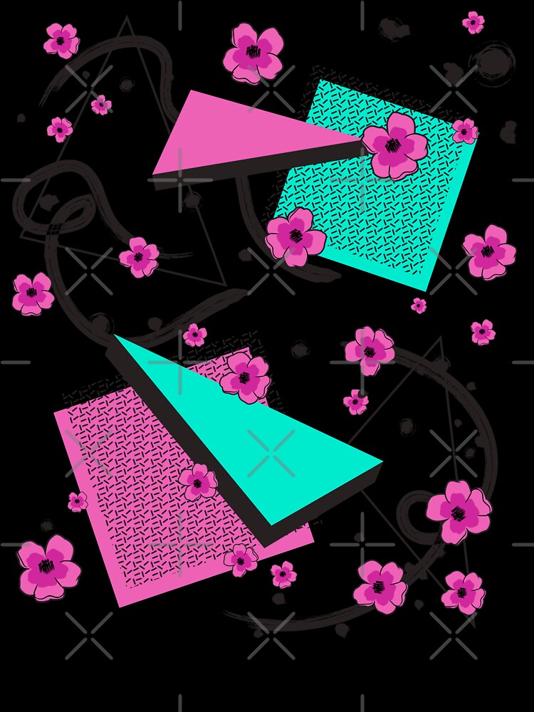 Retro 80s & 90s Aesthetic Vaporwave Pattern Memphis style graphic by D-C-Designs