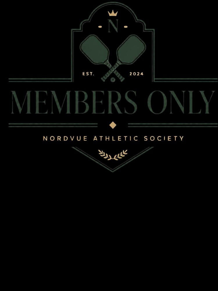 Members Only Retro Pickleball Club Sportswear Design by nordvuestudio