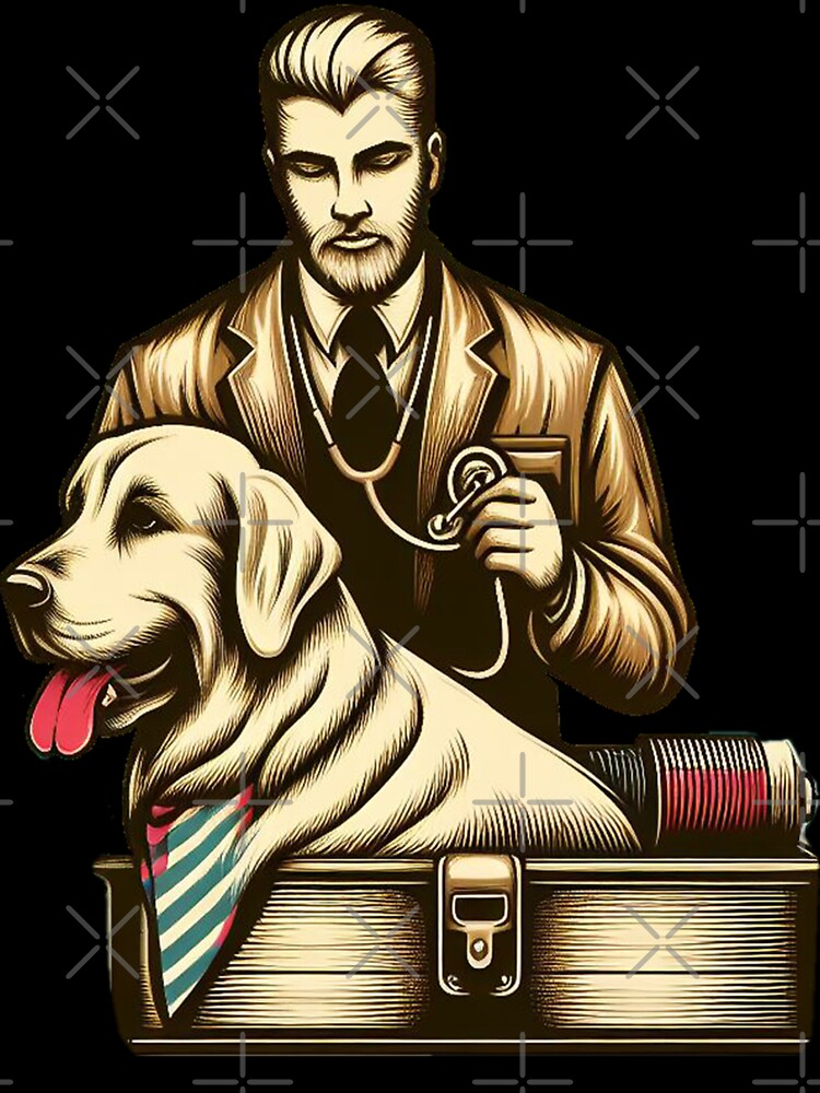 Vet student, vet student vintage by vectcd