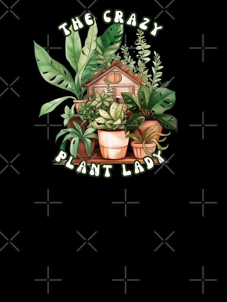 The Crazy Plant Lady T-Shirt | Earthy Boho Houseplant Tee by JT Digital