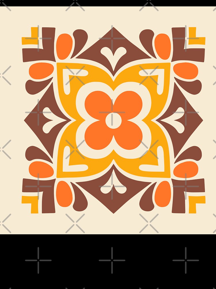 Retro 1970s Floral Design by tonymagnerart