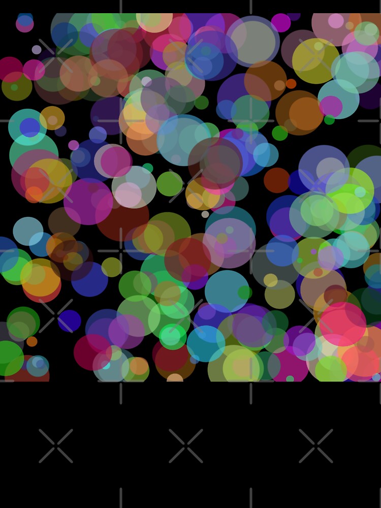 Colorful Symphony of Floating Circles by design2xstudio