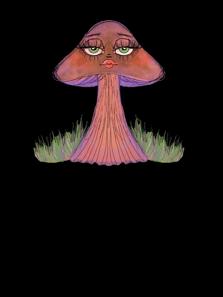 Psychedelic Mushroom Face by Wicked Creationz