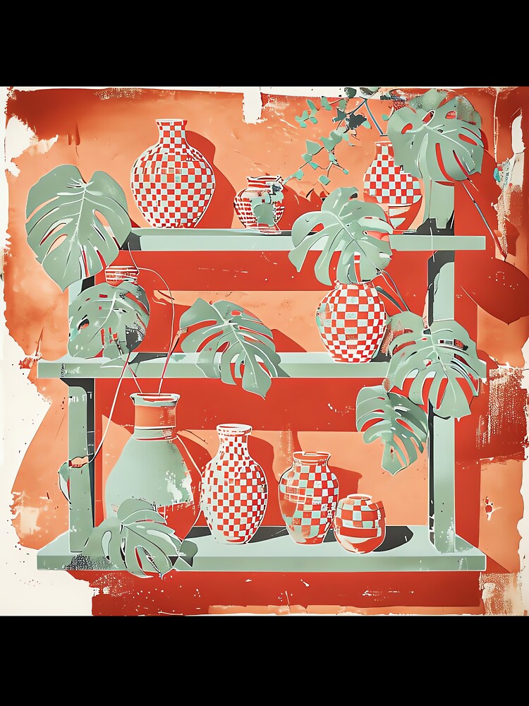 Mediterranean Clay & Fronds by ONYX Pixee