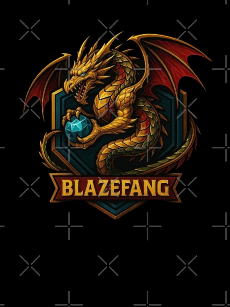 Blazefang – Western Dragon Mythology Design | European Fire‑Breathing Dragon, Medieval Folklore, Treasure Guardian & Legendary Beast by Typologystudios