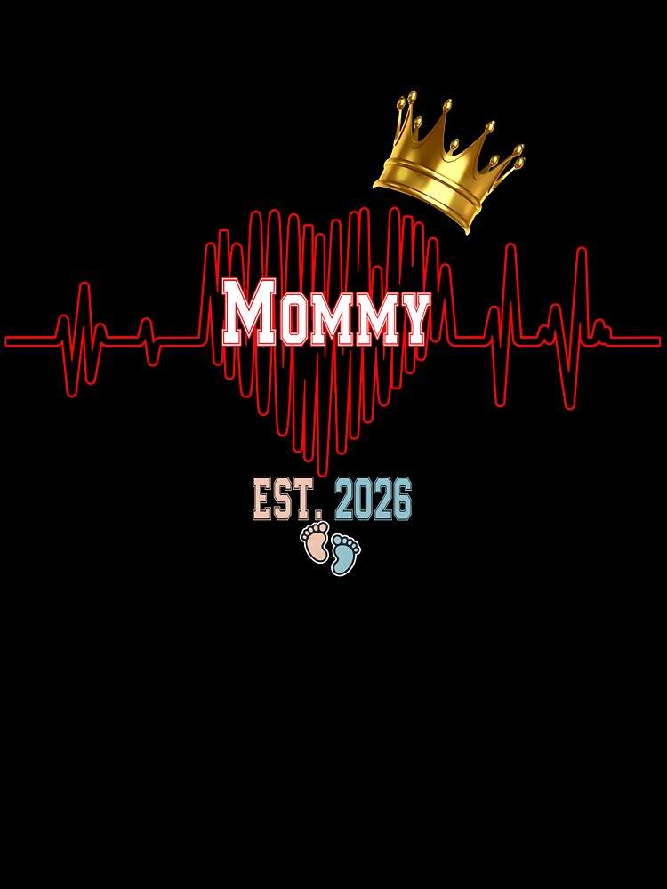 New Mommy Heartbeat Graphic by QuiteOrbit