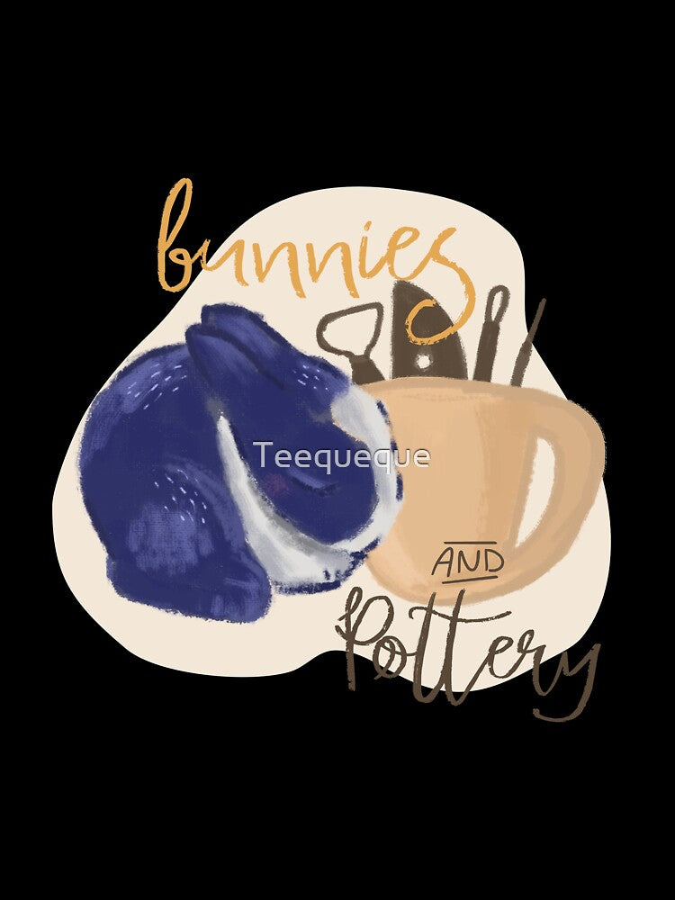 Rabbits and Pottery by Teequeque