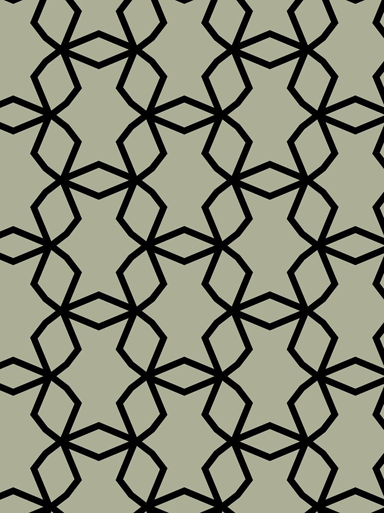 Green and Black Geometric Shape Mosaic Pattern Coordinates w/ PPG 2022 Color of the Year Olive Sprig PPG1125-4 - Colour Trends - Hue - Shade by ColorOfTheYears