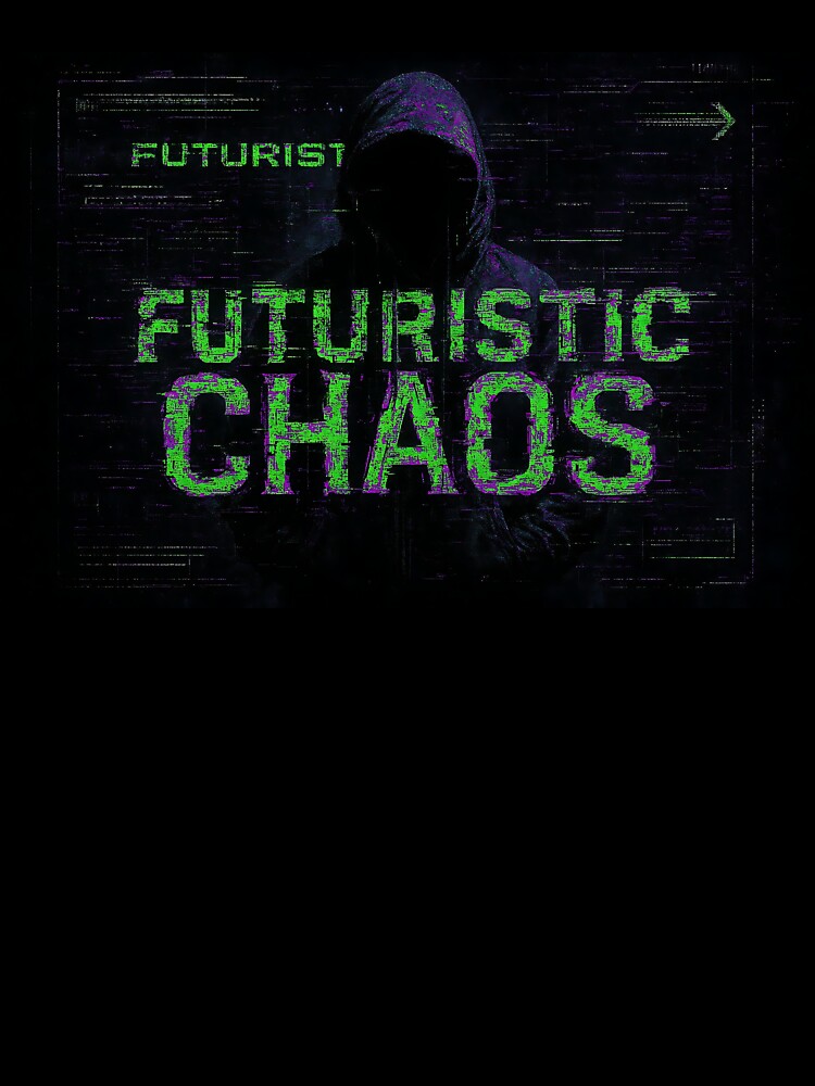 Chaos Cyber Grunge Glitch - Toxic Green and Purple Gothic Streetwear by iwzzuel