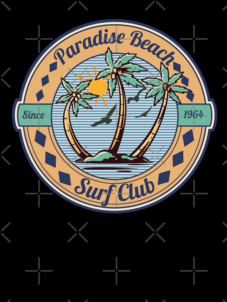 Paradise Beach Surfing Surfboard Surf Club by CharJens