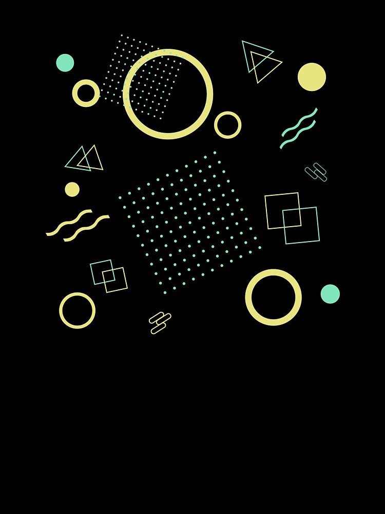 Memphis of abstract geometric shapes. by WayProgress