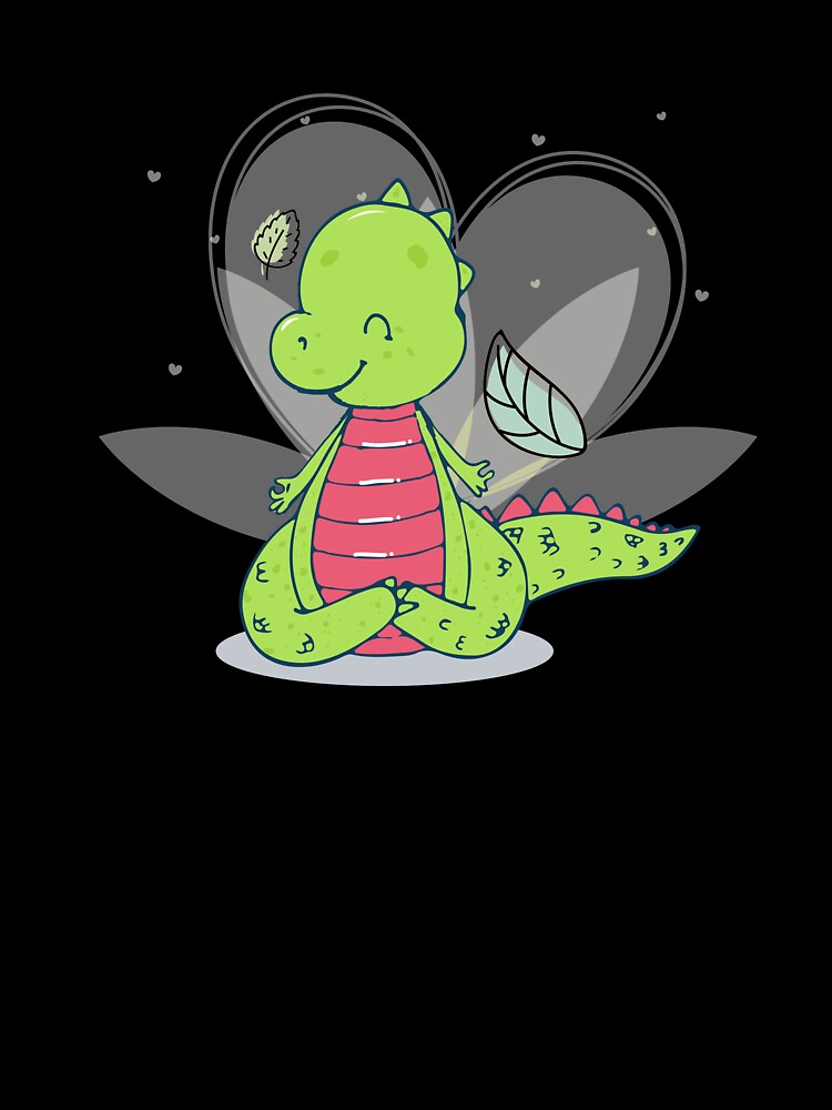Dinosaur Meditation - Yoga Dino by iHeartDinosaurs
