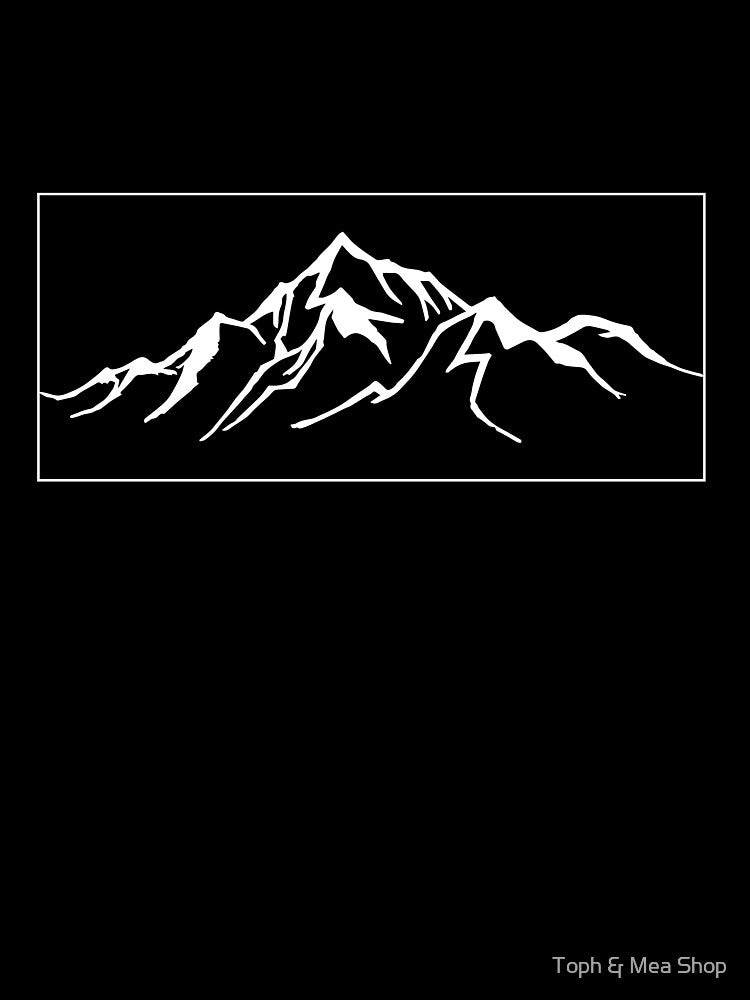 Mountain Range Sketch – Minimalist Nature Line Art for Hikers & Outdoor Lovers by Toph & Mea Shop
