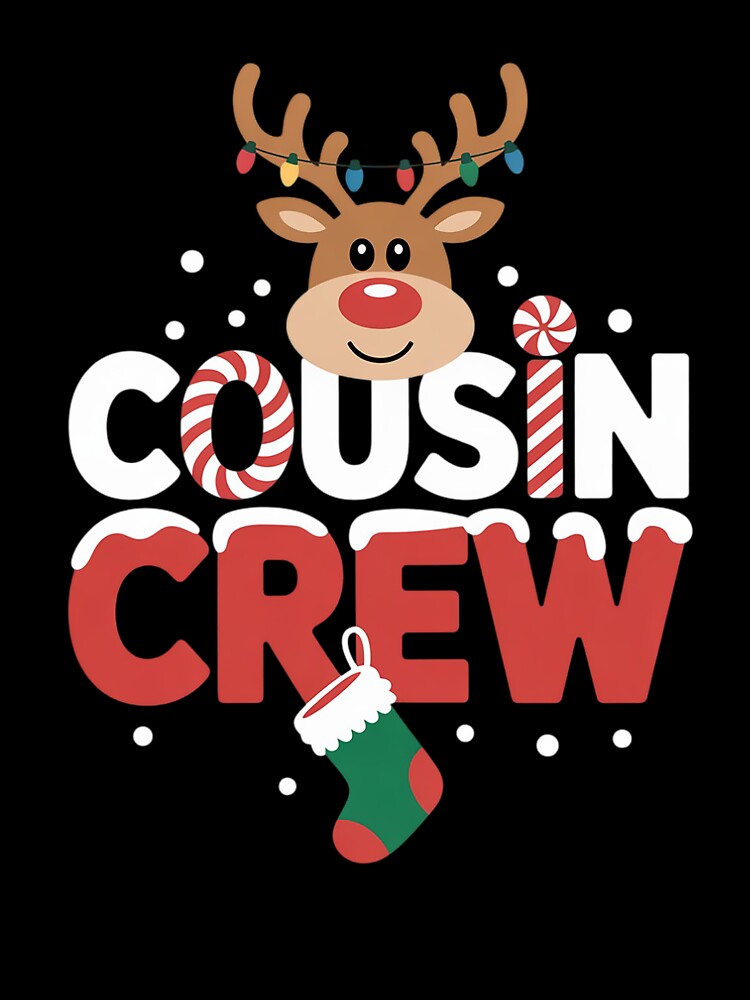 Cousin Crew Christmas Kids Cousins Christmas Matching Family by RayArmstrong