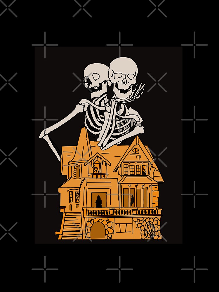Retro Halloween haunted house by KarinaLuceroart