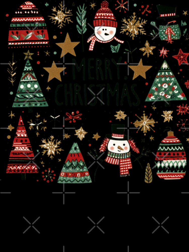 Cool Christmas Pattern and Snowmen by Yas_oma