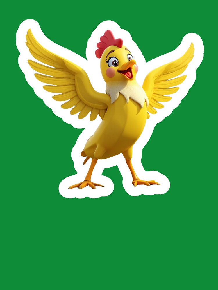 Cute Happy Chicken Banana by madebyjulia7