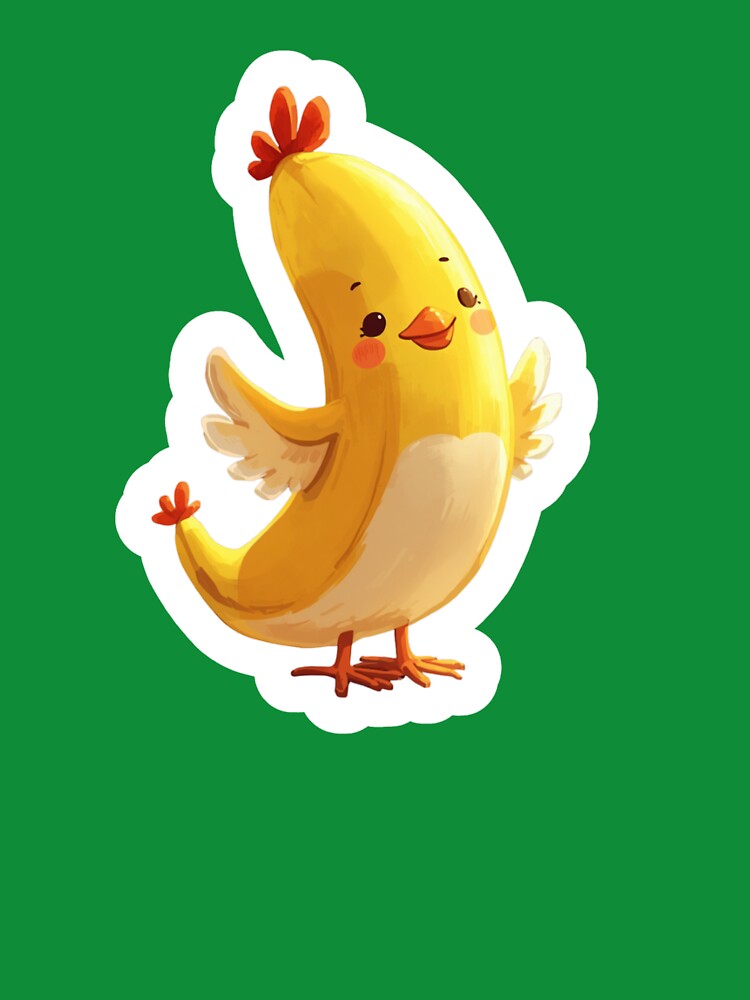 Kawaii Cute Chicken Banana by madebyjulia7