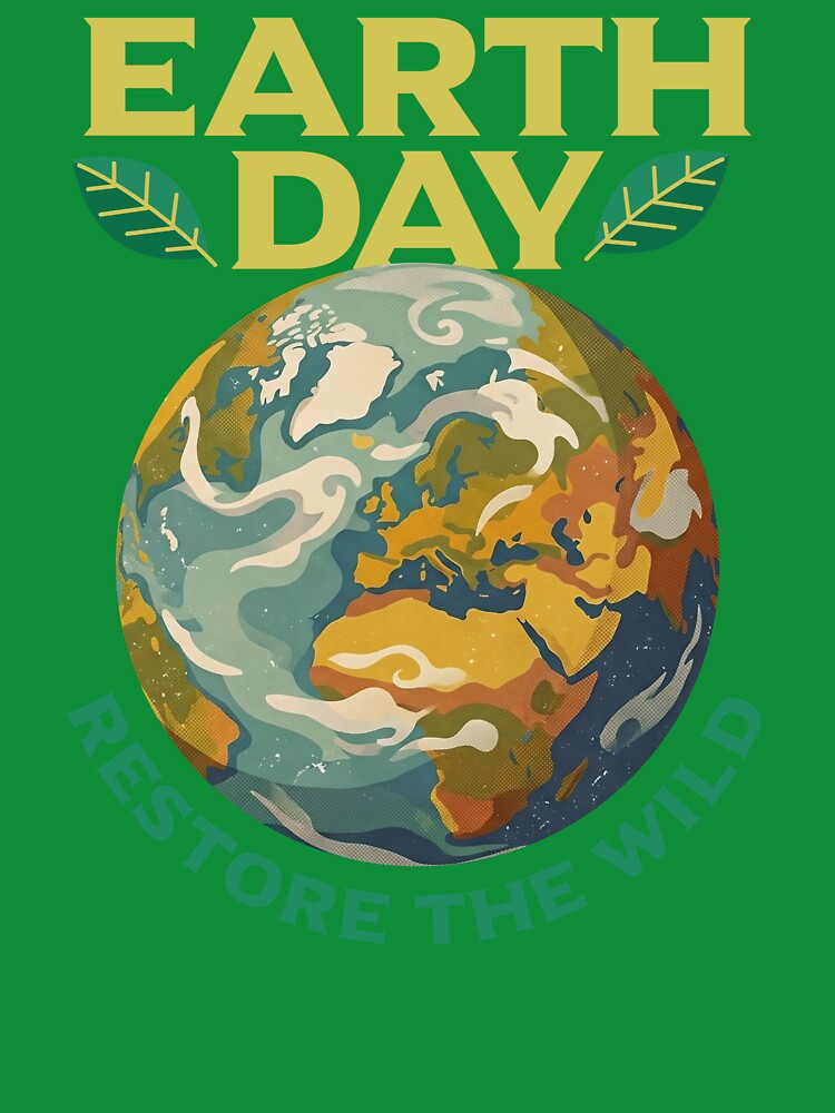 Earth Day Restore the Wild Nature Conservation Aesthetic by LinaValearte