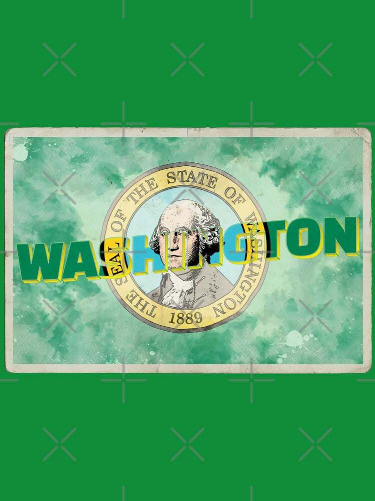 Washington State vintage style retro souvenir by DeveloperProp0