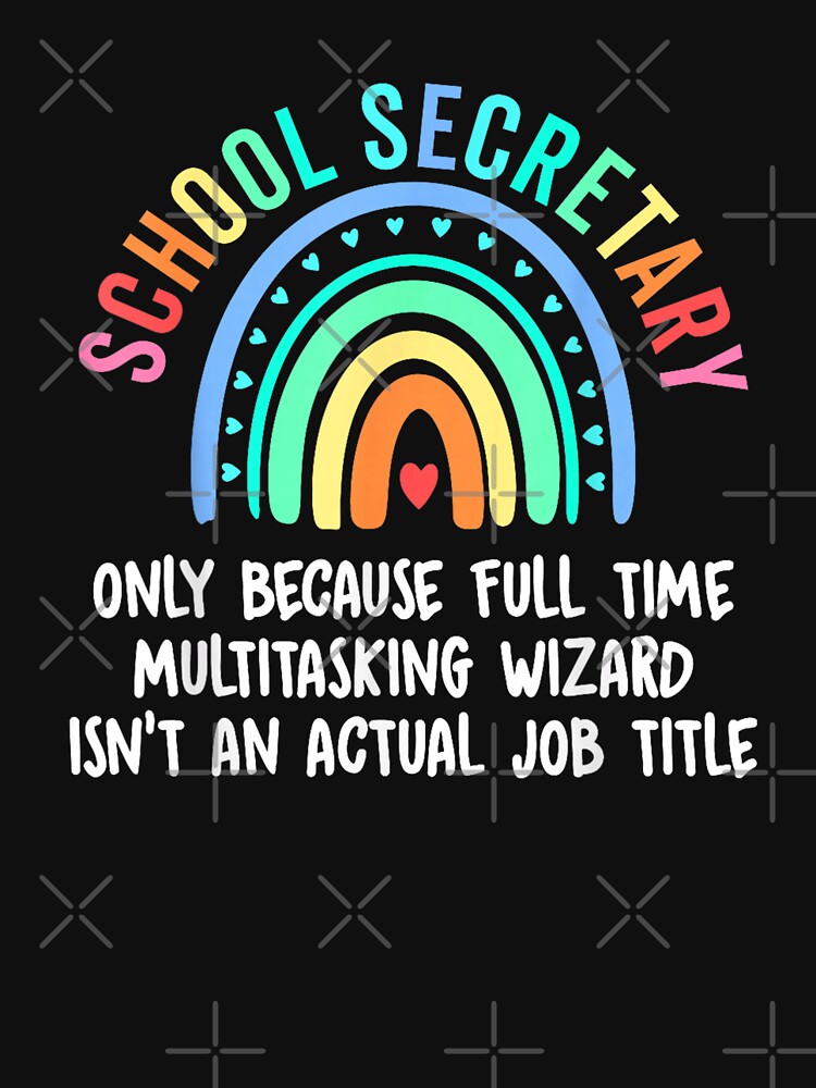 School Secretary Administrative Assistant by goombi-creative