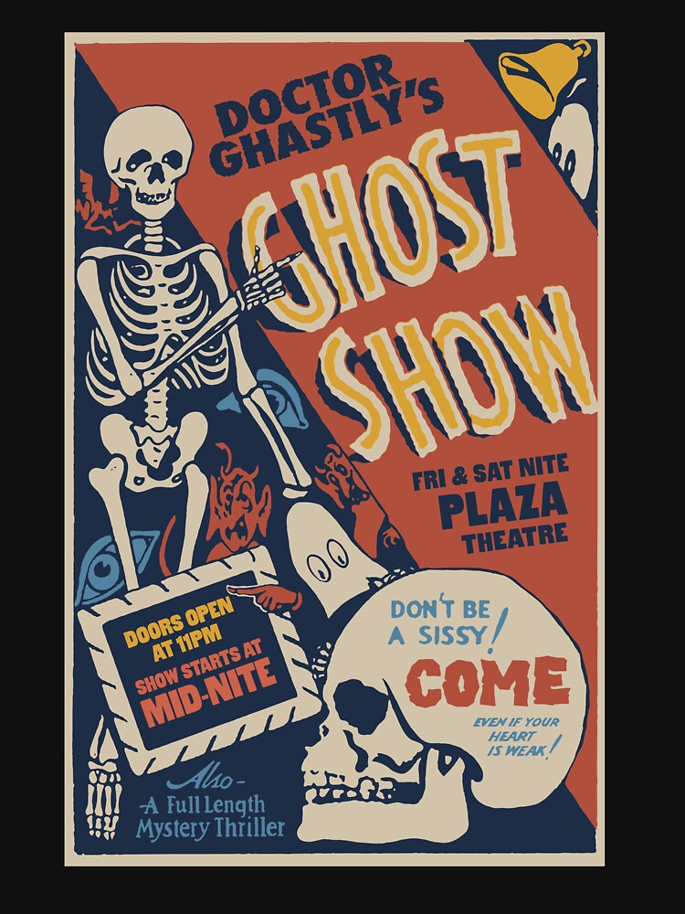 Vintage Ghost Show Horror Movie Poster by Scott Banks