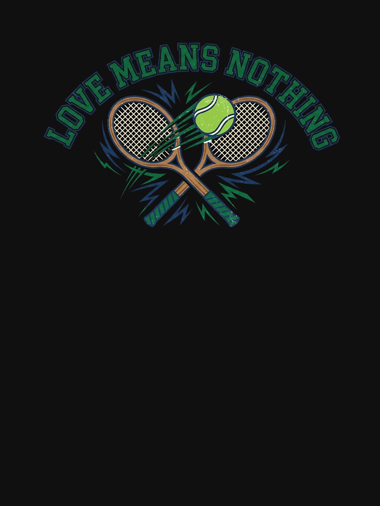 Love Means Nothing Retro 80s Country Club Tennis Racket by Sunday Social Club