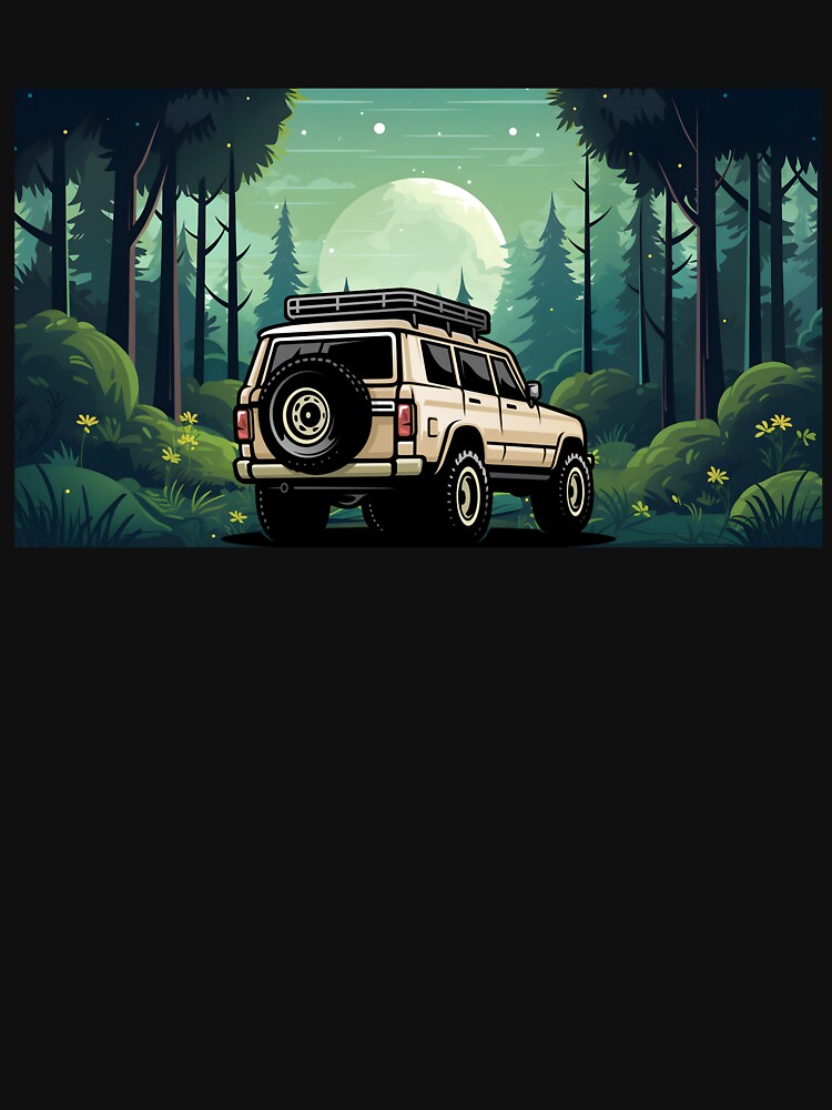 "A nostalgic tribute to classic 80s and 90s adventure rigs like the Land Cruiser, Bronco, and Patrol." by UTkiKK