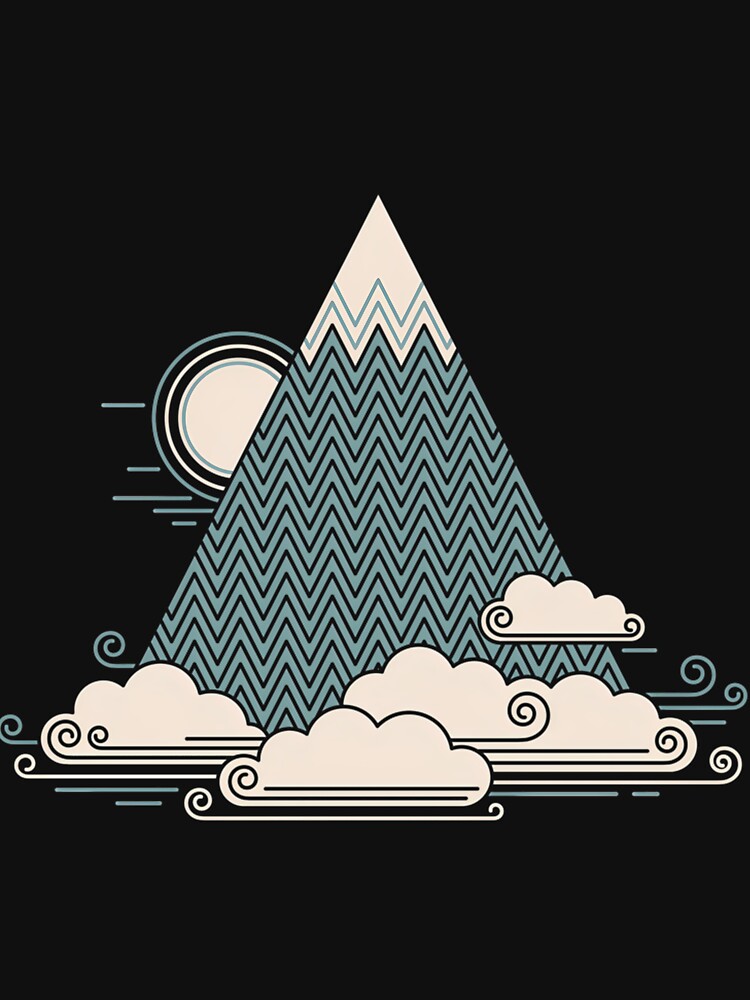 Cloud Mountain Minimal Landscape by hislnavi66