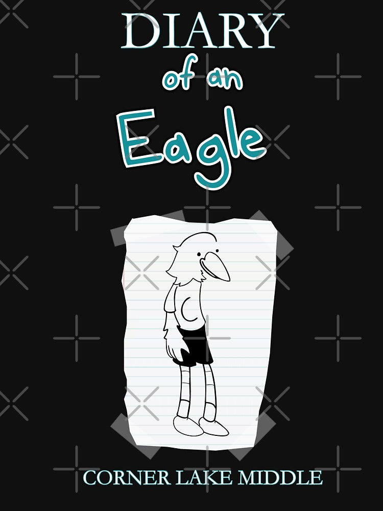 Diary of An Eagle Yearbook Theme Shirt for Corner Lake Middle School in Orlando, FL Drawn by Leonardo Ortiz Current Student by Lreystudios
