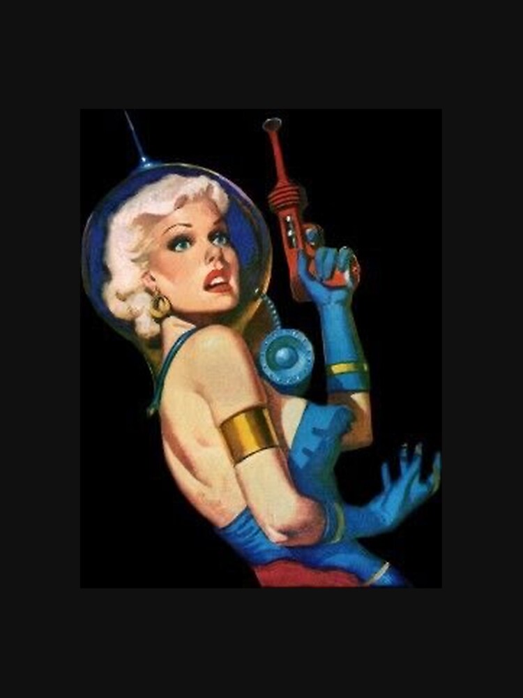 retro space girl by demitri star