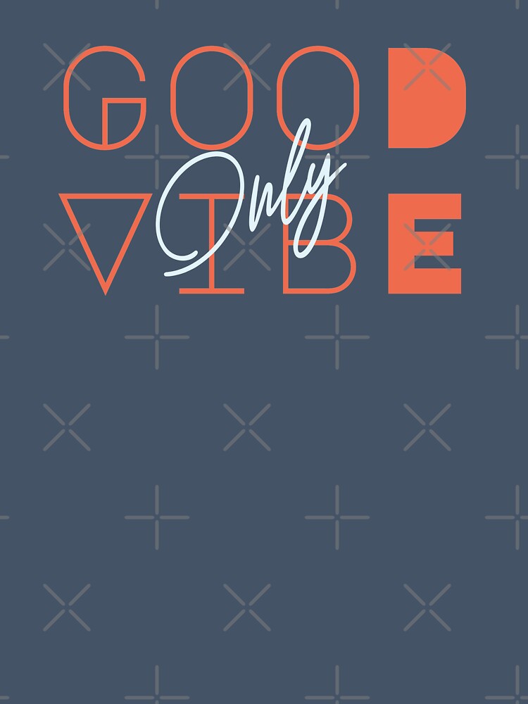 Good Vibes Only Quote Design Dark Background by Nadheesh