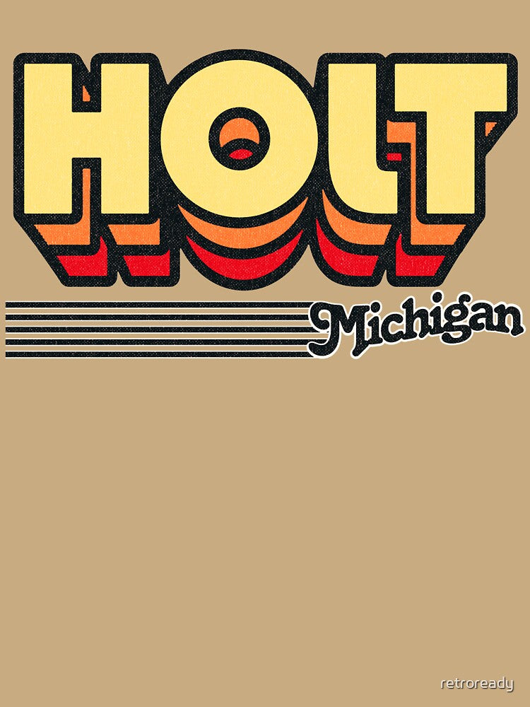 Holt, Michigan | Retro Stripes by retroready