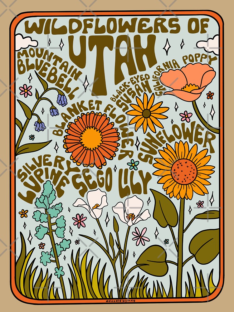 Utah Wildflowers by doodlebymeg