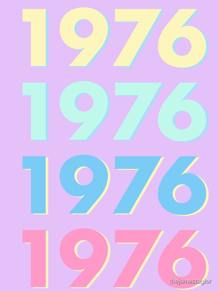 Pastel Time Capsule 1976 - Retro Nostalgic Art Print by thejamestaylor