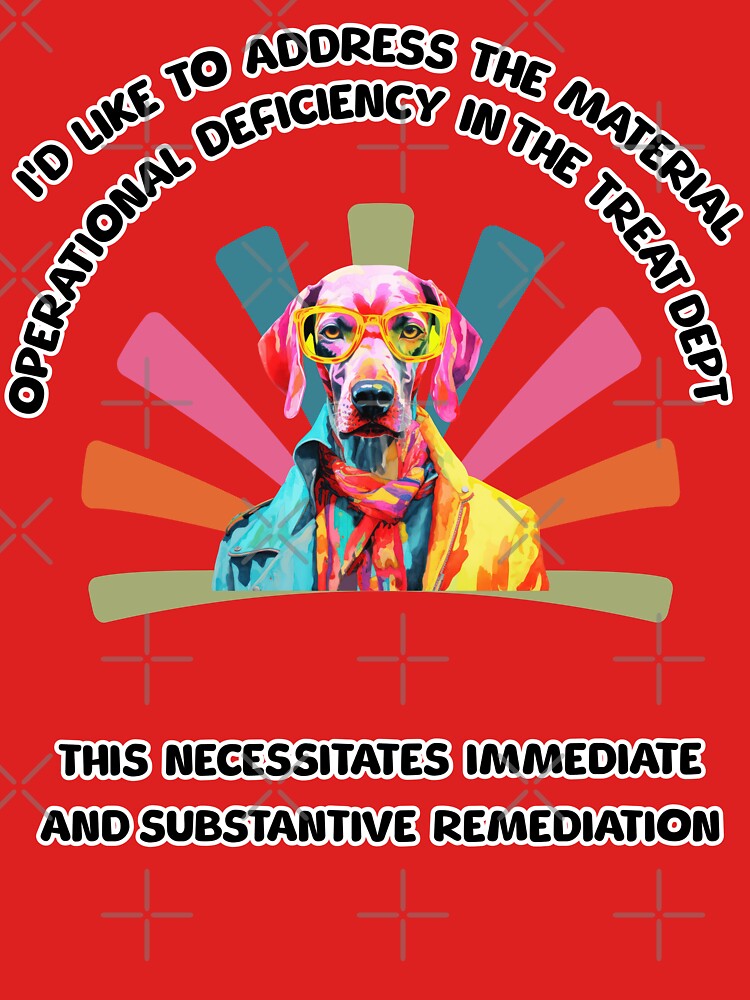 Lawyer Dog demanding justice in the treat department. by ShindigiddyDog