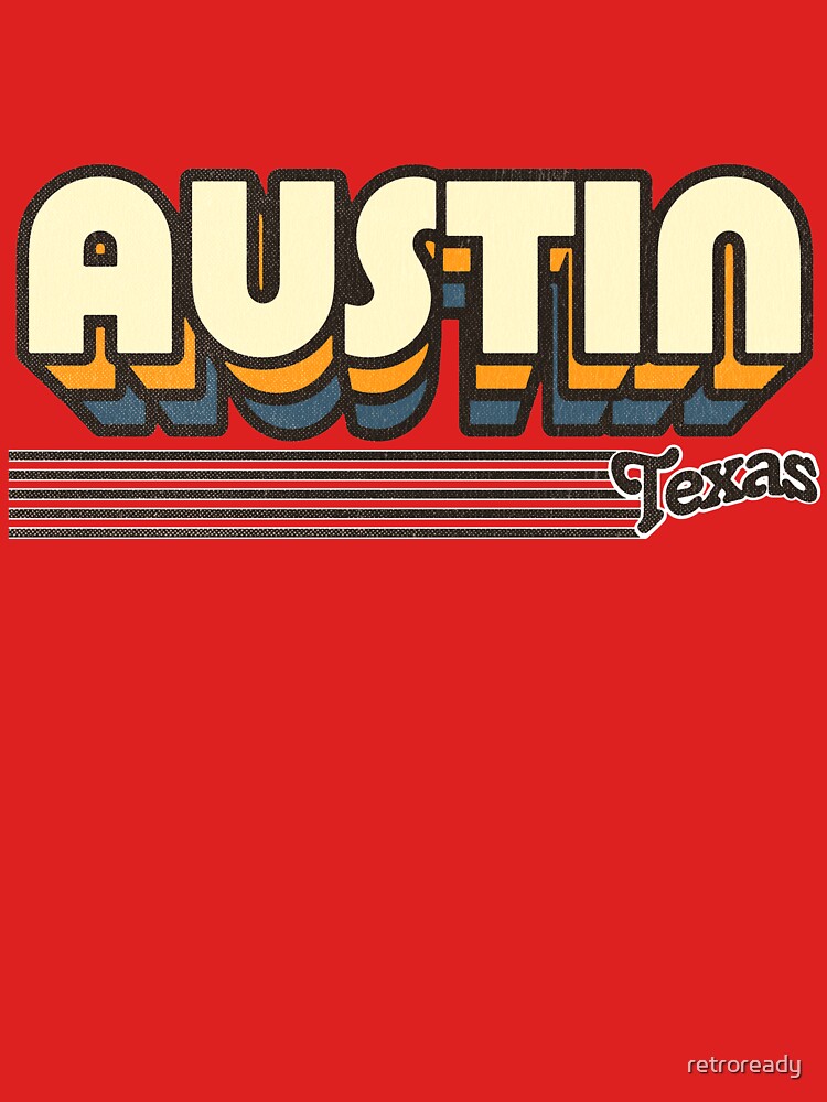 Austin, Texas | Retro Stripes by retroready