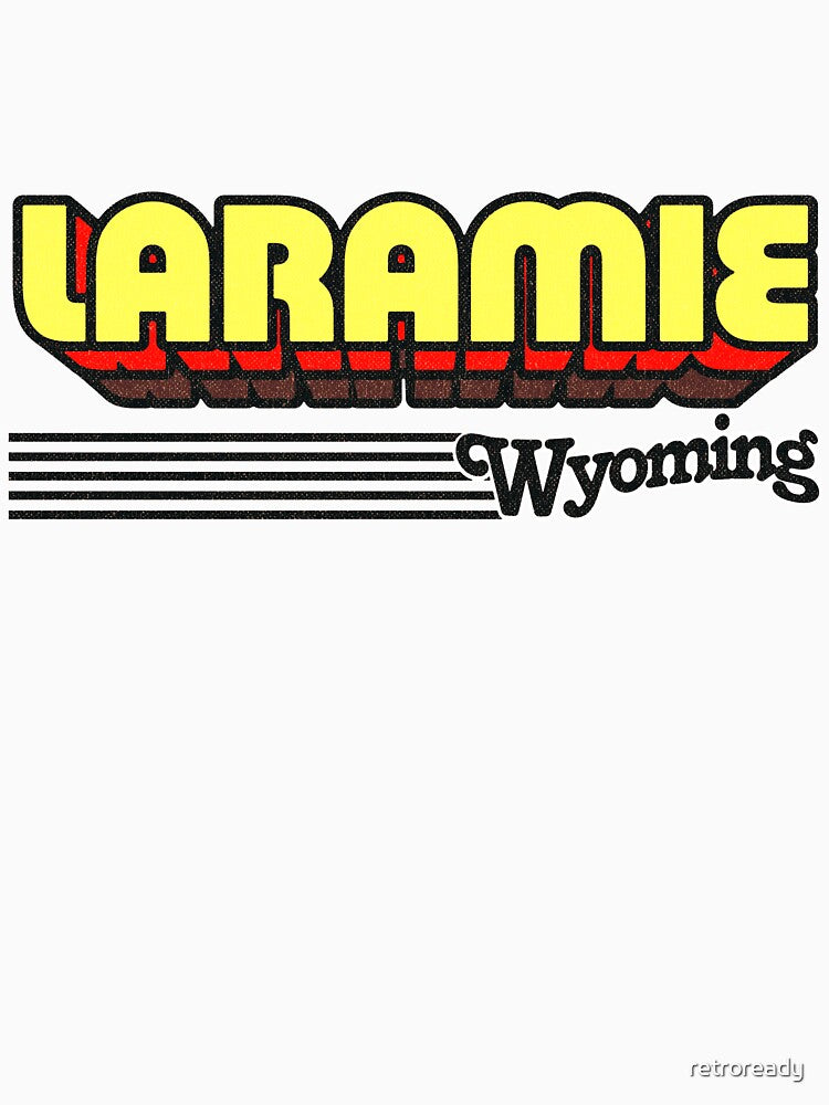 Laramie, Wyoming | Retro Stripes by retroready