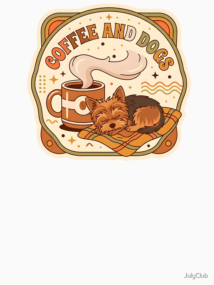Retro Coffee and Dogs Yorkshire by JulyClub