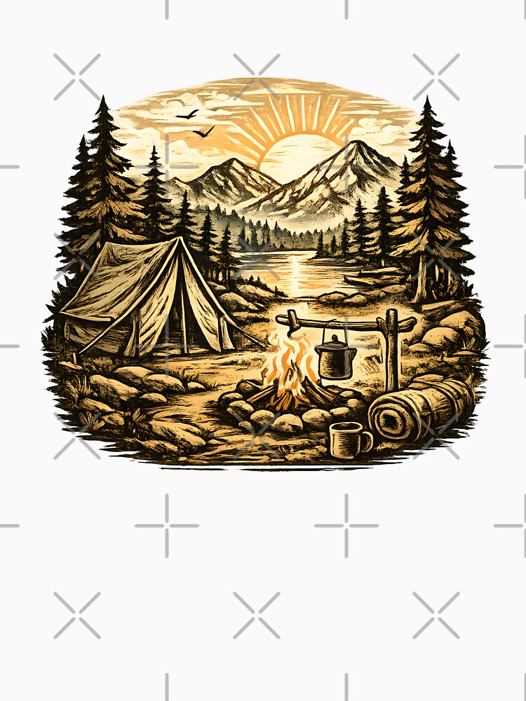 Cute Camping Weekends Hiking Adventure Art Perfect Hat Gift Idea by Divakar Fashion