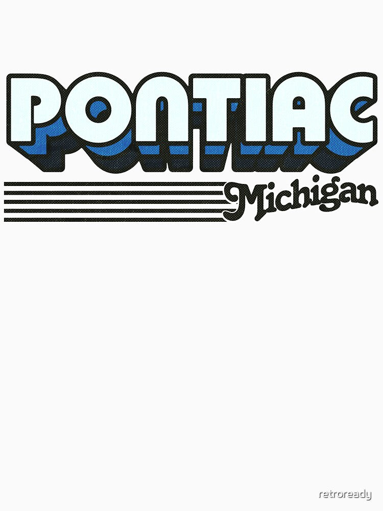 Pontiac, Michigan | Retro Stripes by retroready