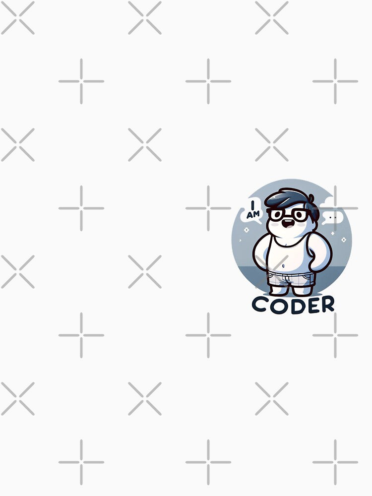 Coder Cartoon Sticker - Perfect for Developers and Tech Enthusiasts by Ajay GB